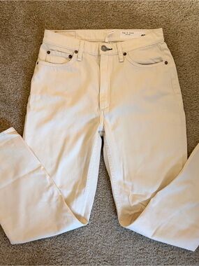 Rag & Bone Wren Cream Denim Jeans